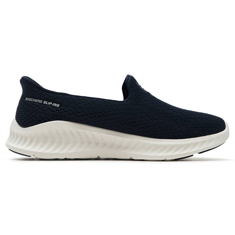 Skechers 125644-NVW Женские сл – обзор и цена Knit Fabric Lace Up Sneakers
